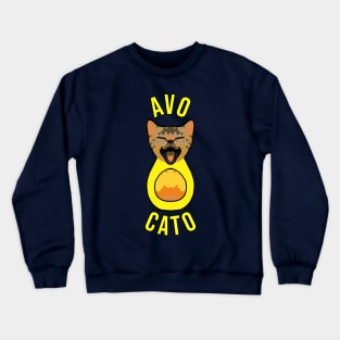 Funny Cat Avocado Crewneck Sweatshirt